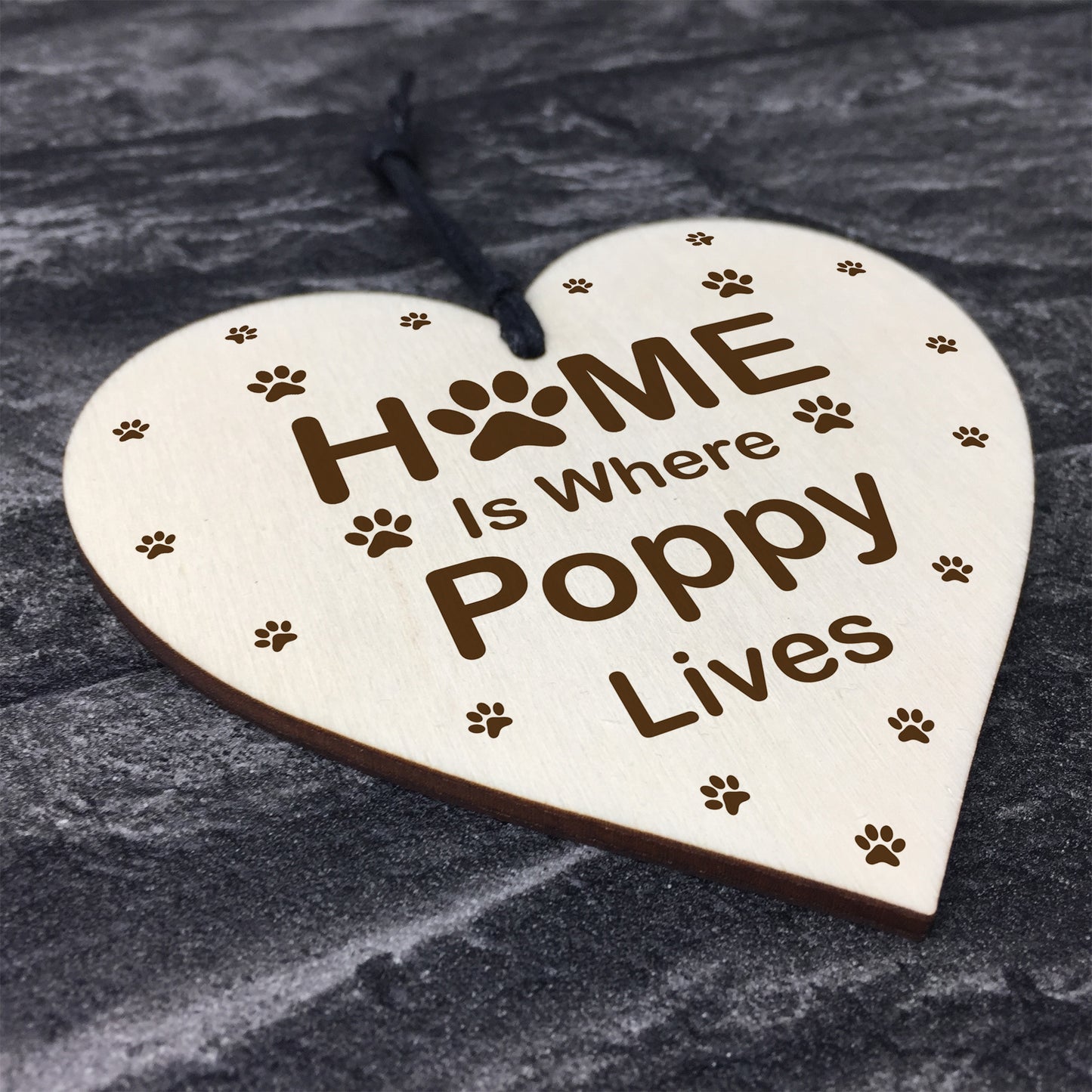 Pet Lovers Home Personalised Hanging Wood Sign Home Decor