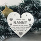 Nanny Birthday Christmas Gift Engraved Heart Miss You Gift