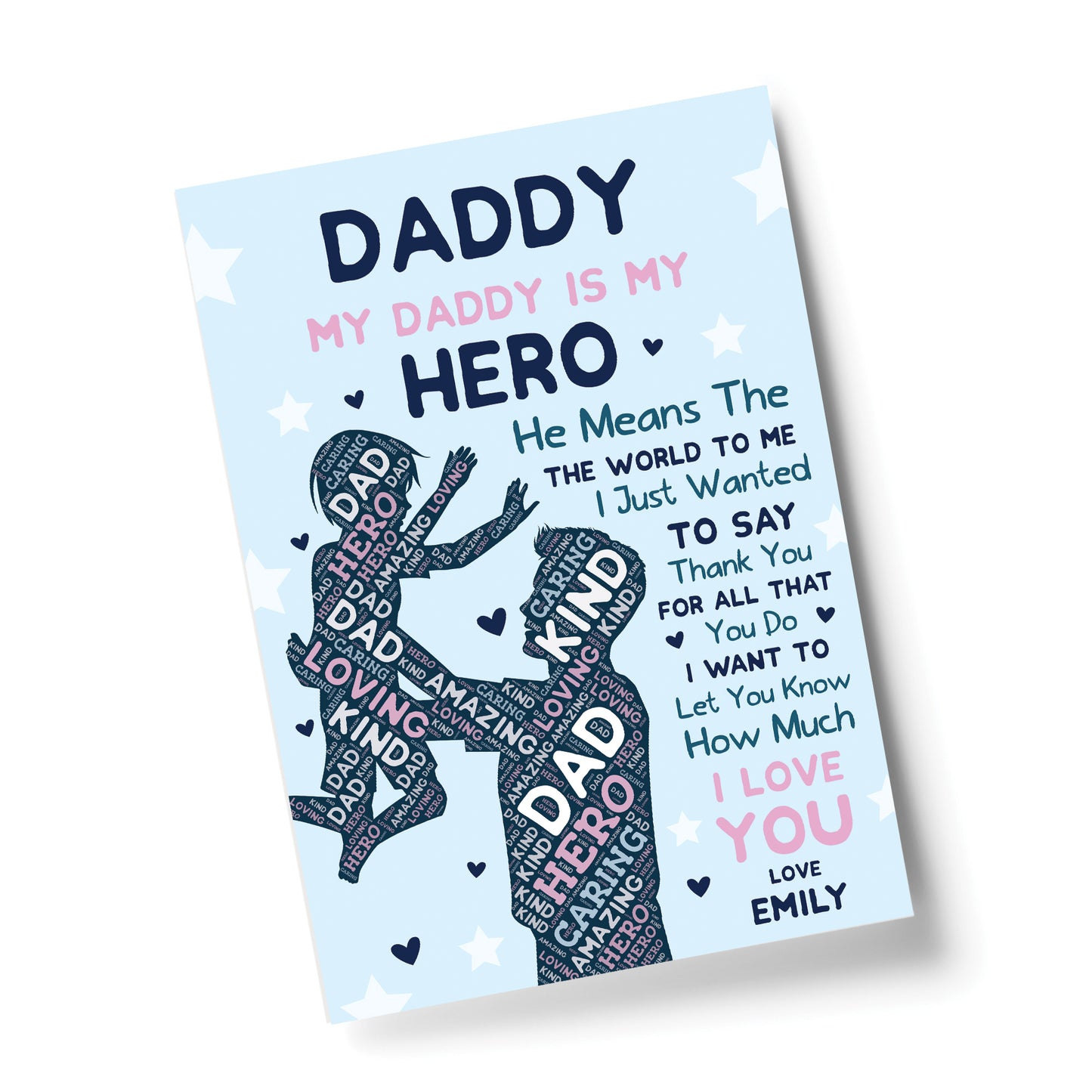 PERSONALISED Daddy Dad Grandad Fathers Day Gifts from Daughter