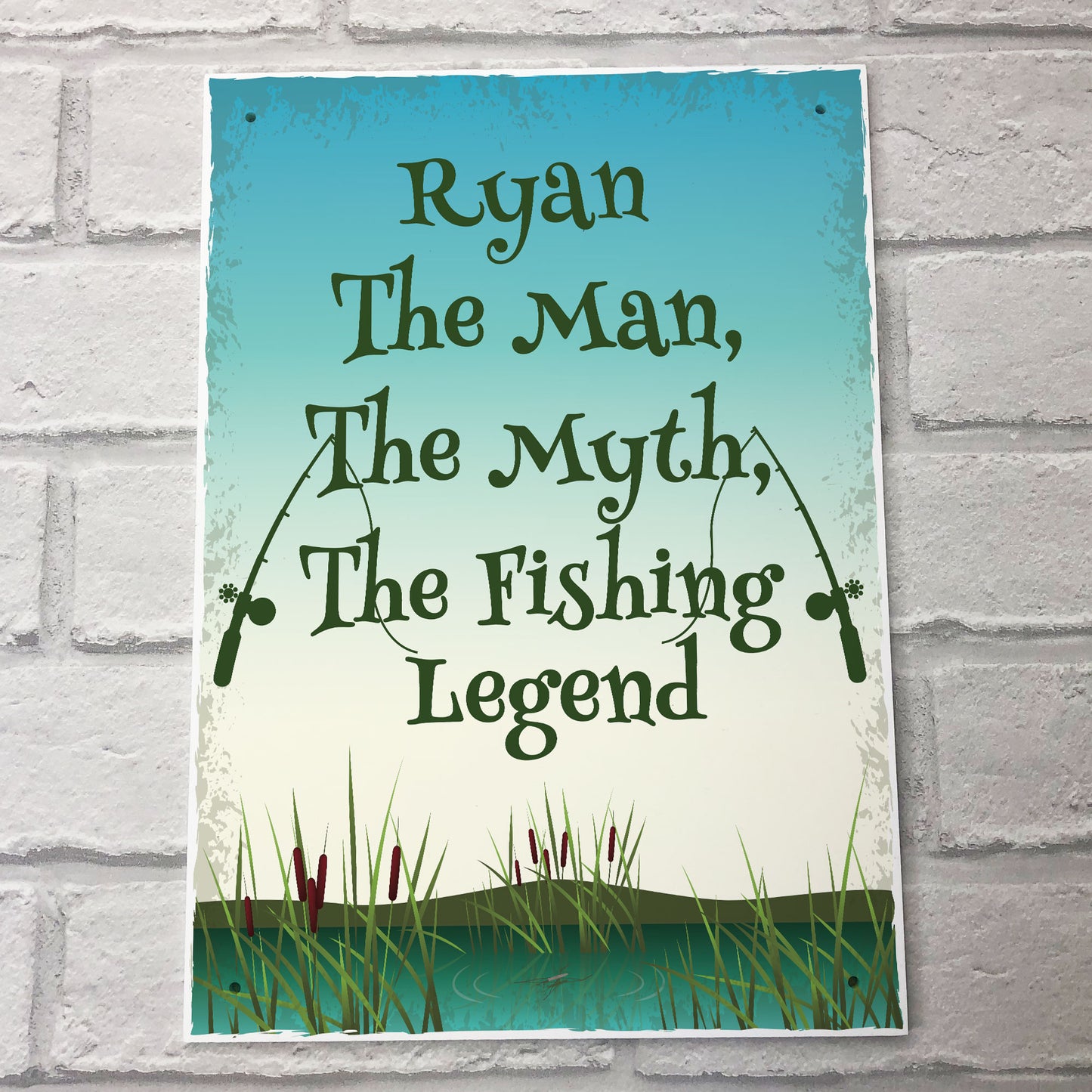 Personalised Fishing Sign Funny Fishing Gift For Fisherman Gift