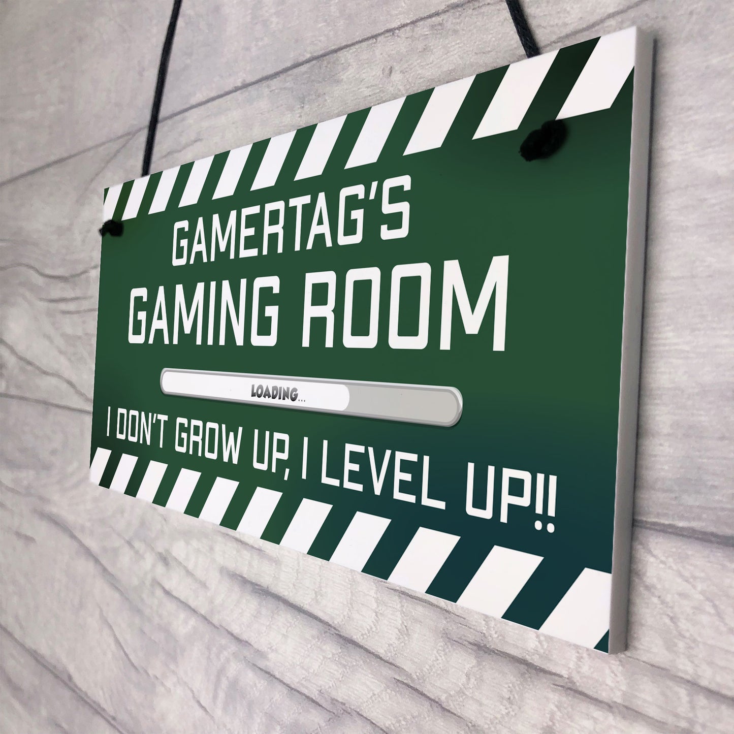 PERSONALISED Gamertag Sign Gaming Room Boys Bedroom Sign