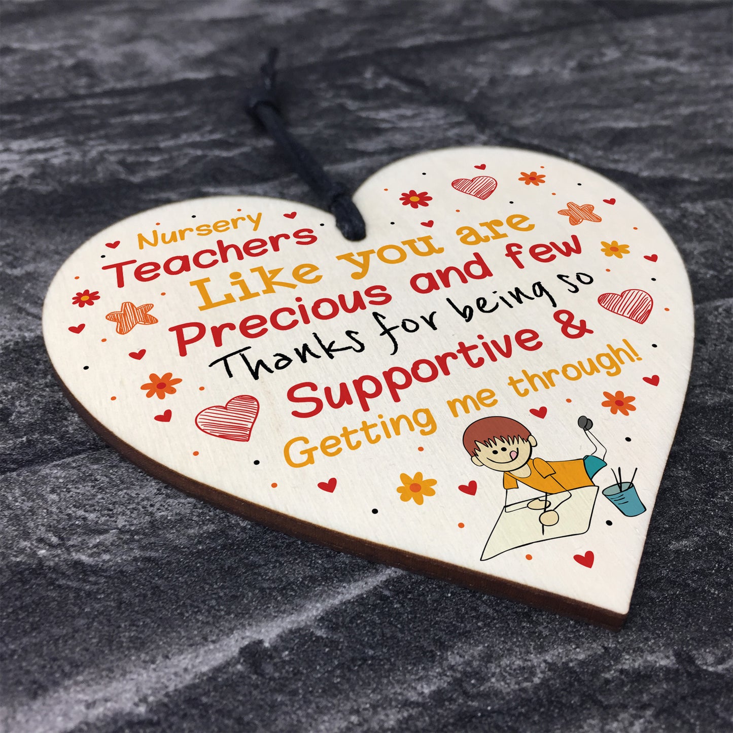 Teacher Nursery Gifts Leaving Nursery Pre School Gift Wood Heart