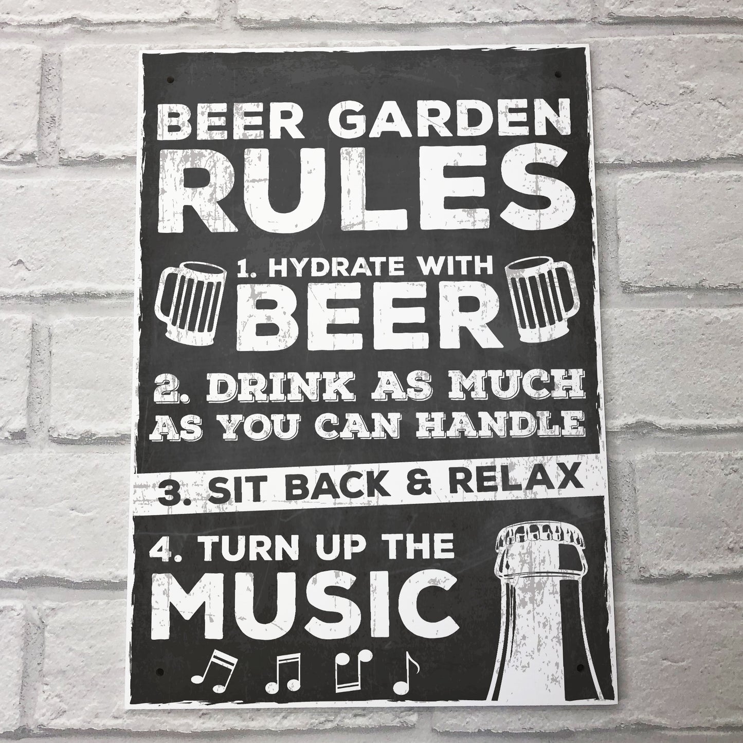 Beer Garden Sign Hanging Wall Pub Garden Shed Plaque Gifts