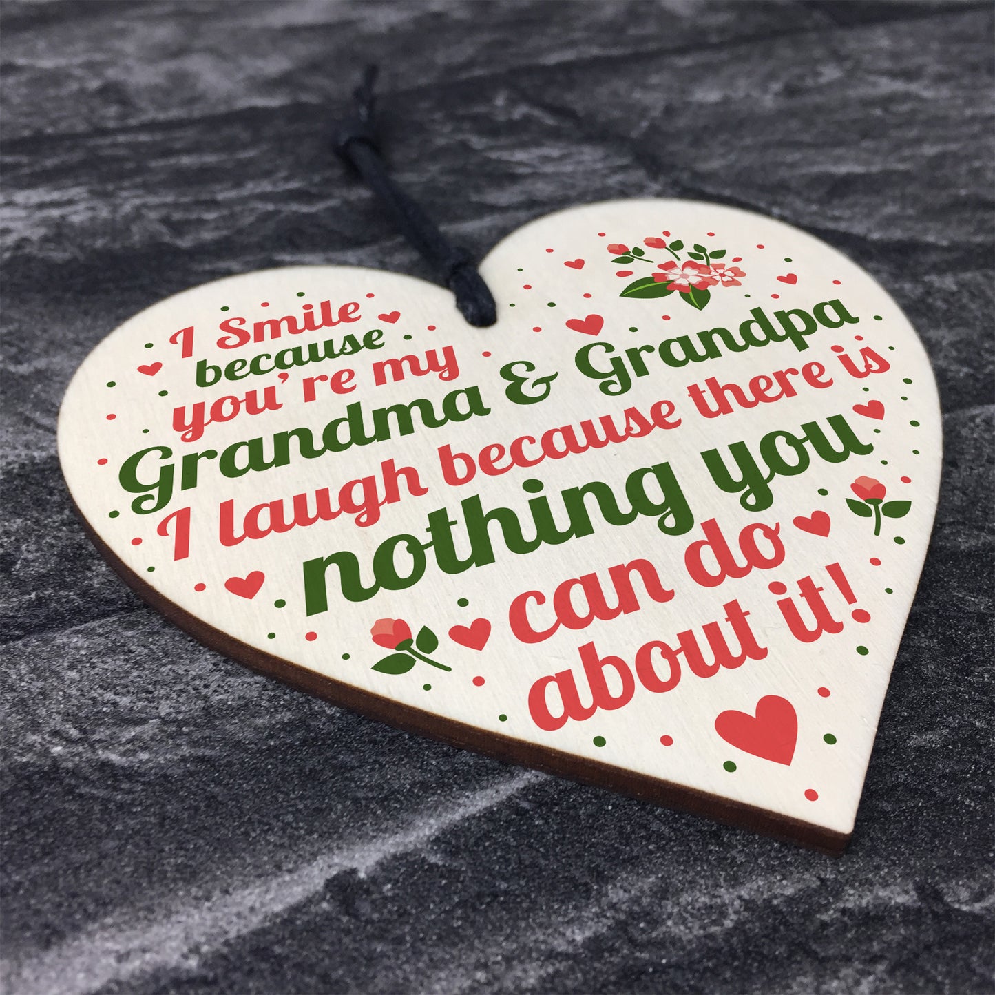 Gifts For Grandma Grandpa Birthday Christmas Heart THANK YOU