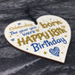 Handmade 18th Birthday Wooden Heart Sign Card Friendship Gift