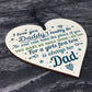 Dad Gifts From Daughter From Son Hanging Wood Heart Daddy Gift