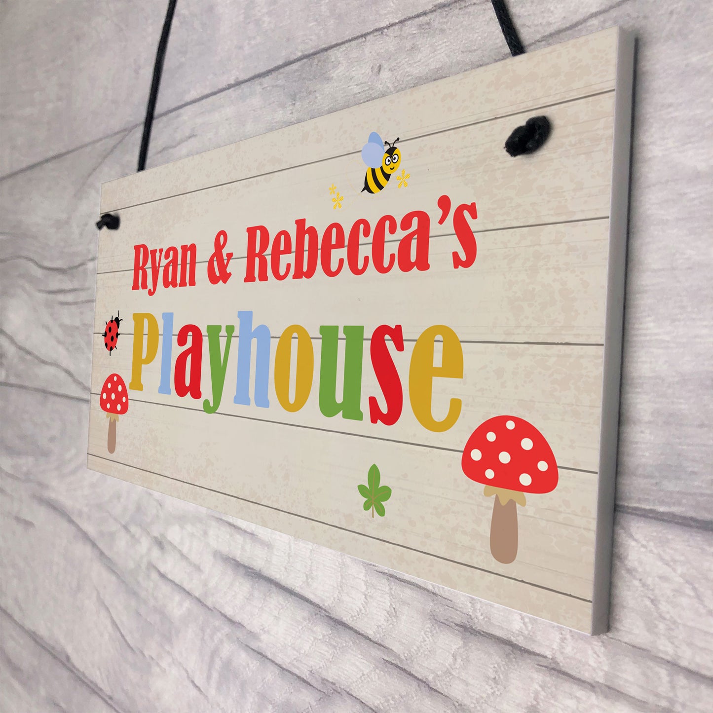 Playhouse Sign Personalised Den Playroom Door Sign ANY words