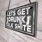 Funny Alcohol Sign Vodka Gin Beer Gifts Man Cave Home Bar Pub