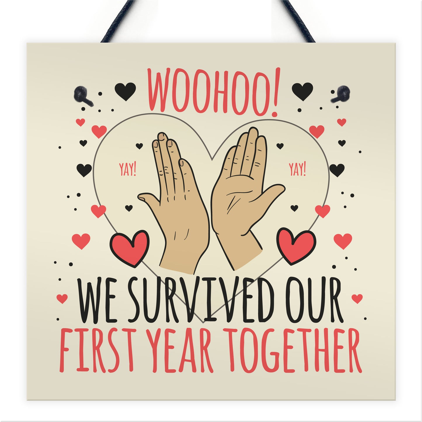 1st Anniversary Card First Anniversary Gift For Him Her Plaque