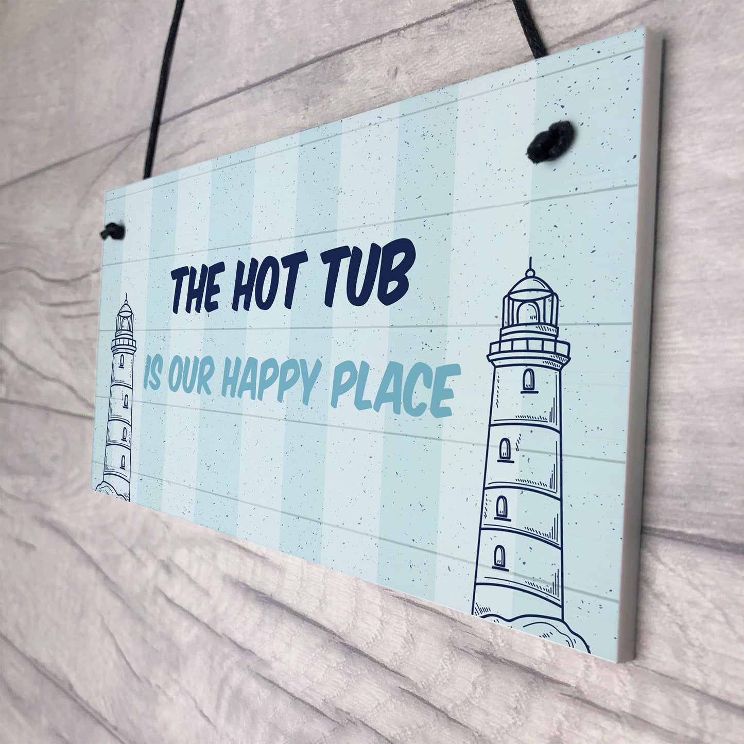 Nautical Theme Hot Tub Sign For Garden Summerhouse Shed