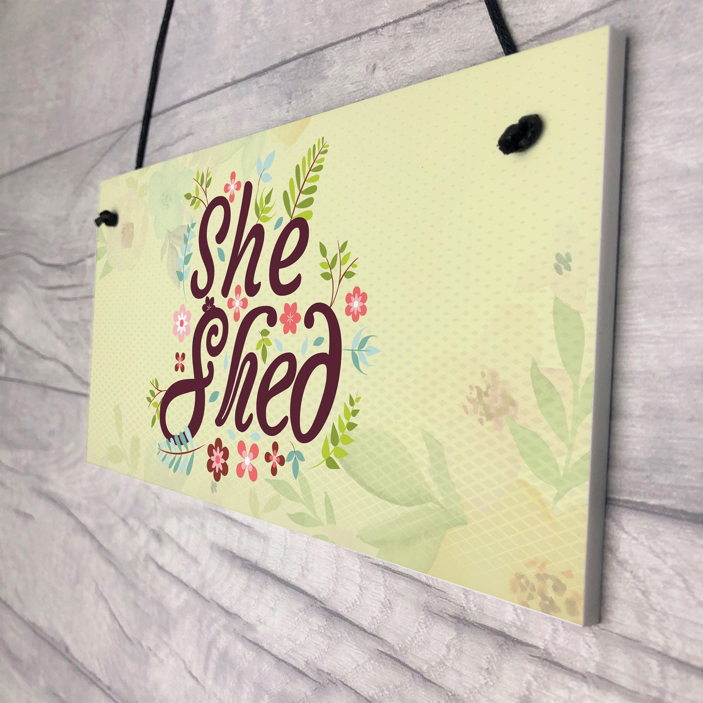 She Shed Garden Woman Cave Mum Sister Friendship Gift Plaque