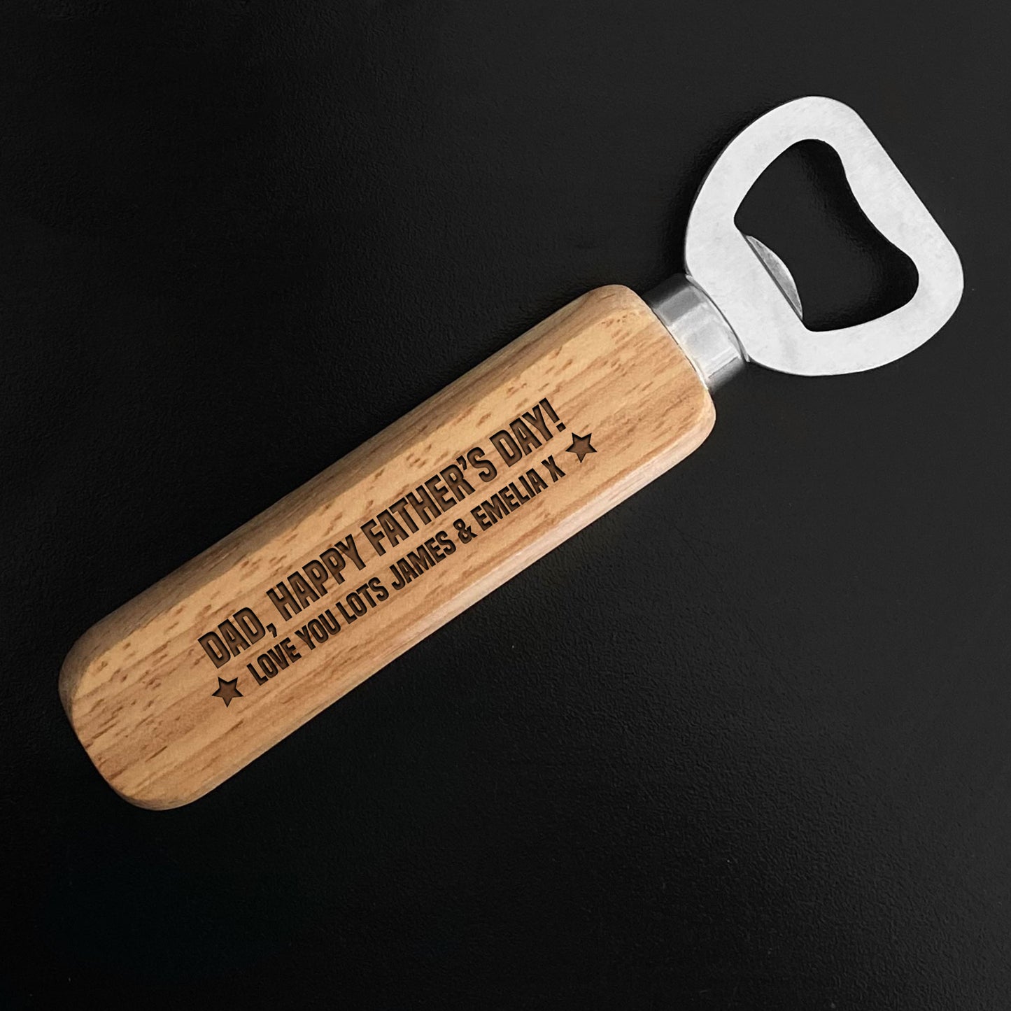 Personalised Fathers Day Gifts For Dad Engraved Bottle Opener