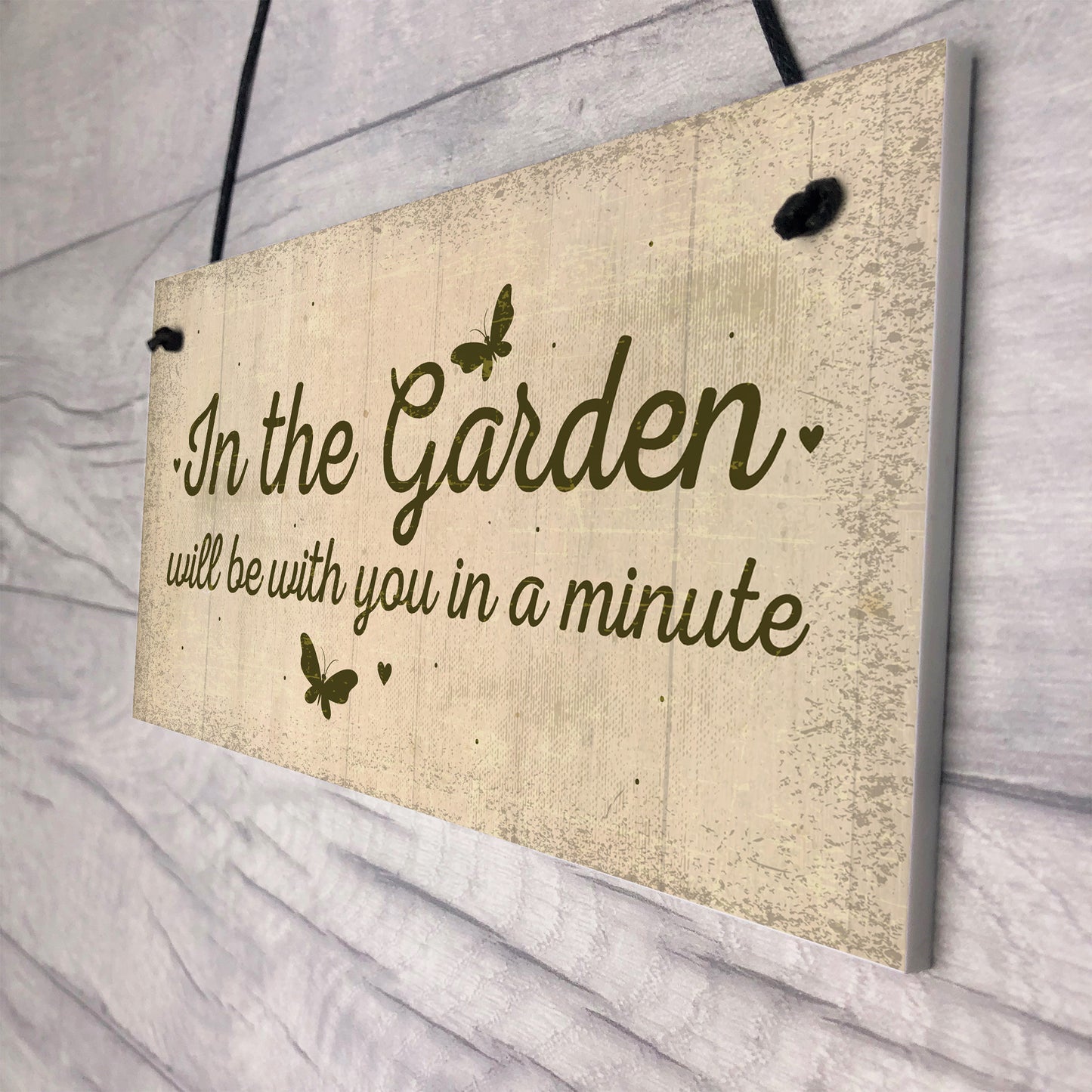 In The Garden Novelty Door Plaque Summer House Sign Garden GIFT