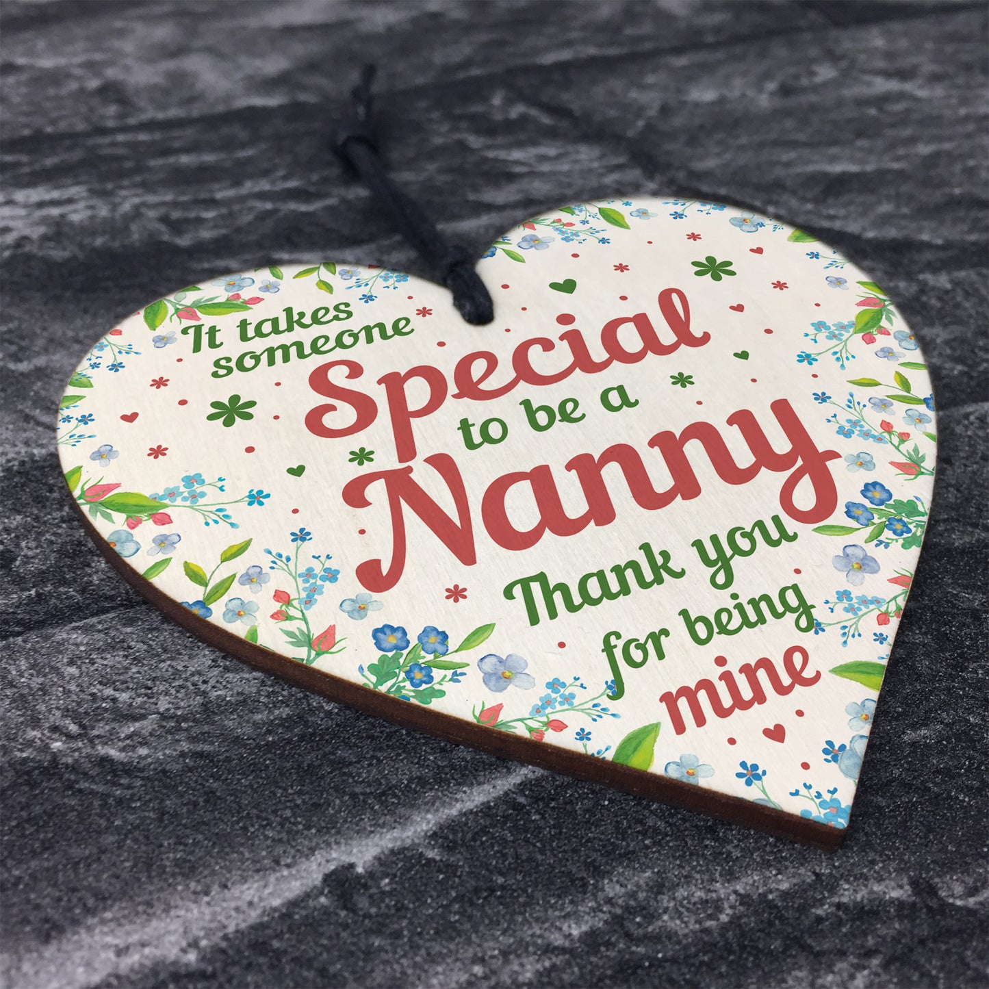 Nanny Birthday Mothers Day Gifts Wood Heart Gift For Nan Nana