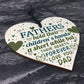 Best Daddy Gift Wooden Heart Fathers Day Gift For Dad Daddy