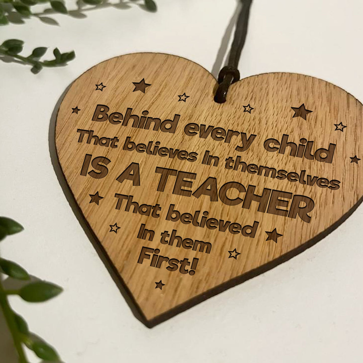 Teacher Gifts Thank You Present For End of Year Engraved Wood He