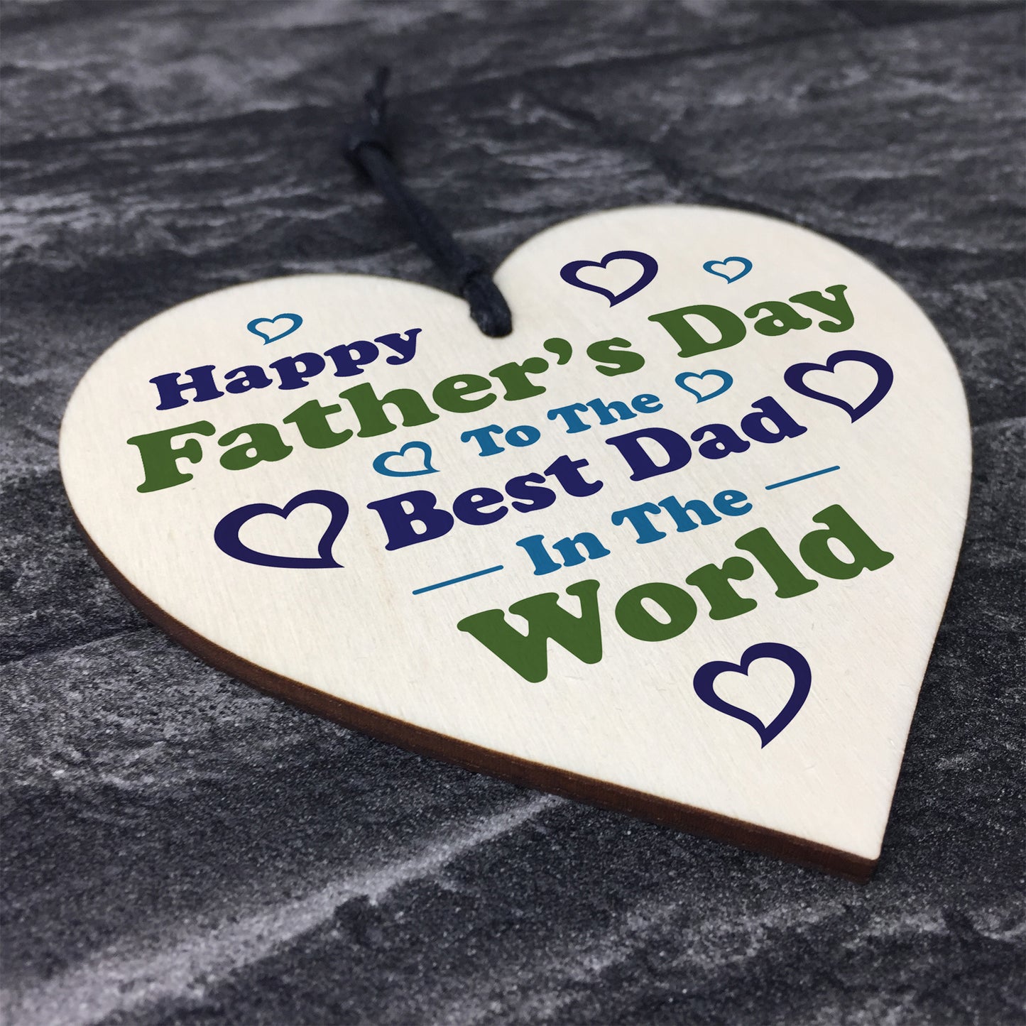 Fathers Day Gift For The Best Dad Wood Heart Dad Gift