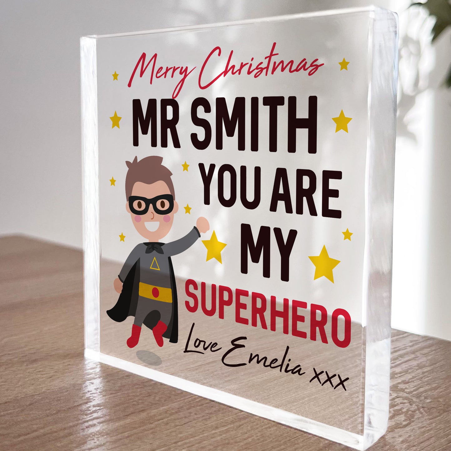 PERSONALISED Teacher Gifts For Men Superhero Gifts Teacher Gifts