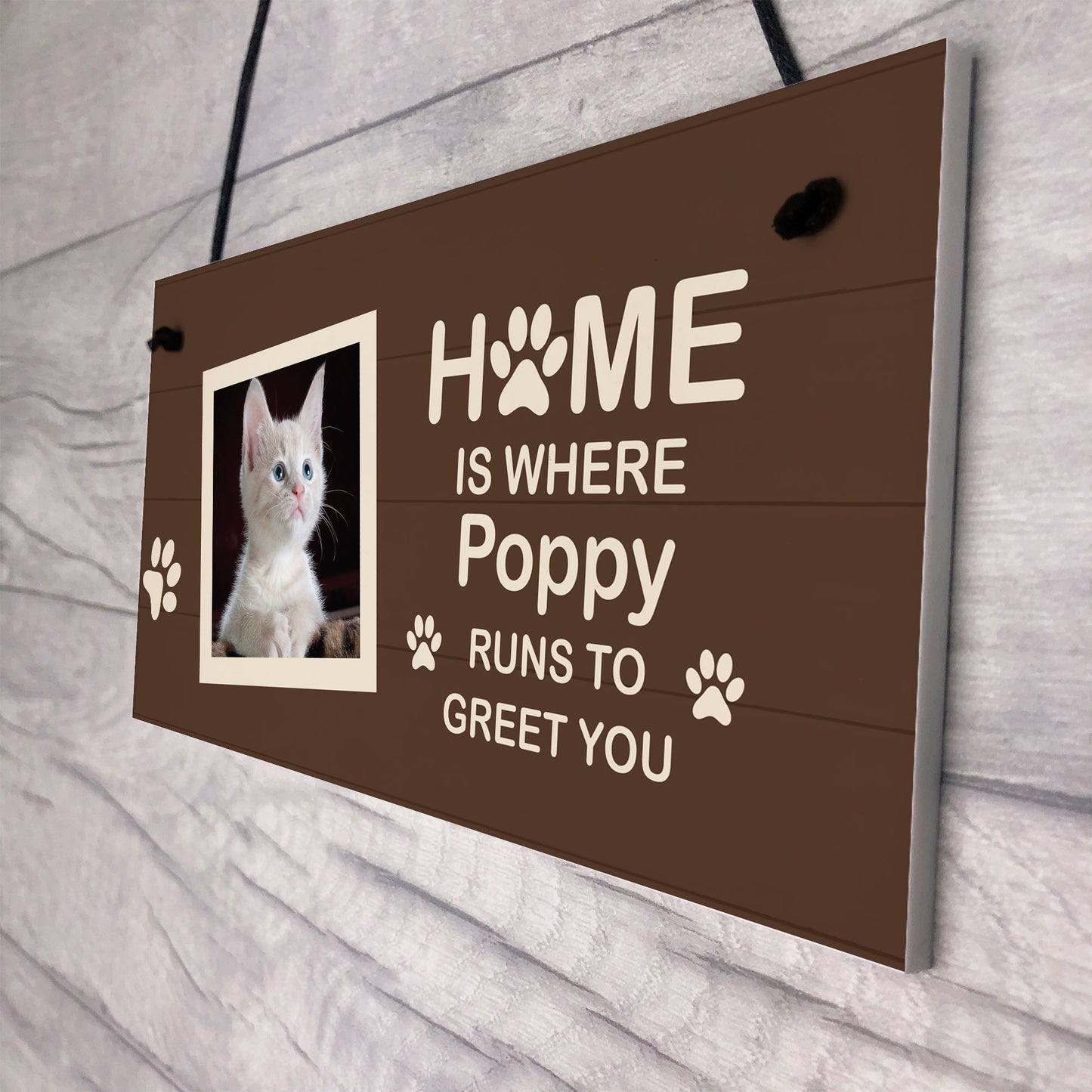 Pet Lovers Gift Personalised Hanging Home Sign Gifts For Cat Pet