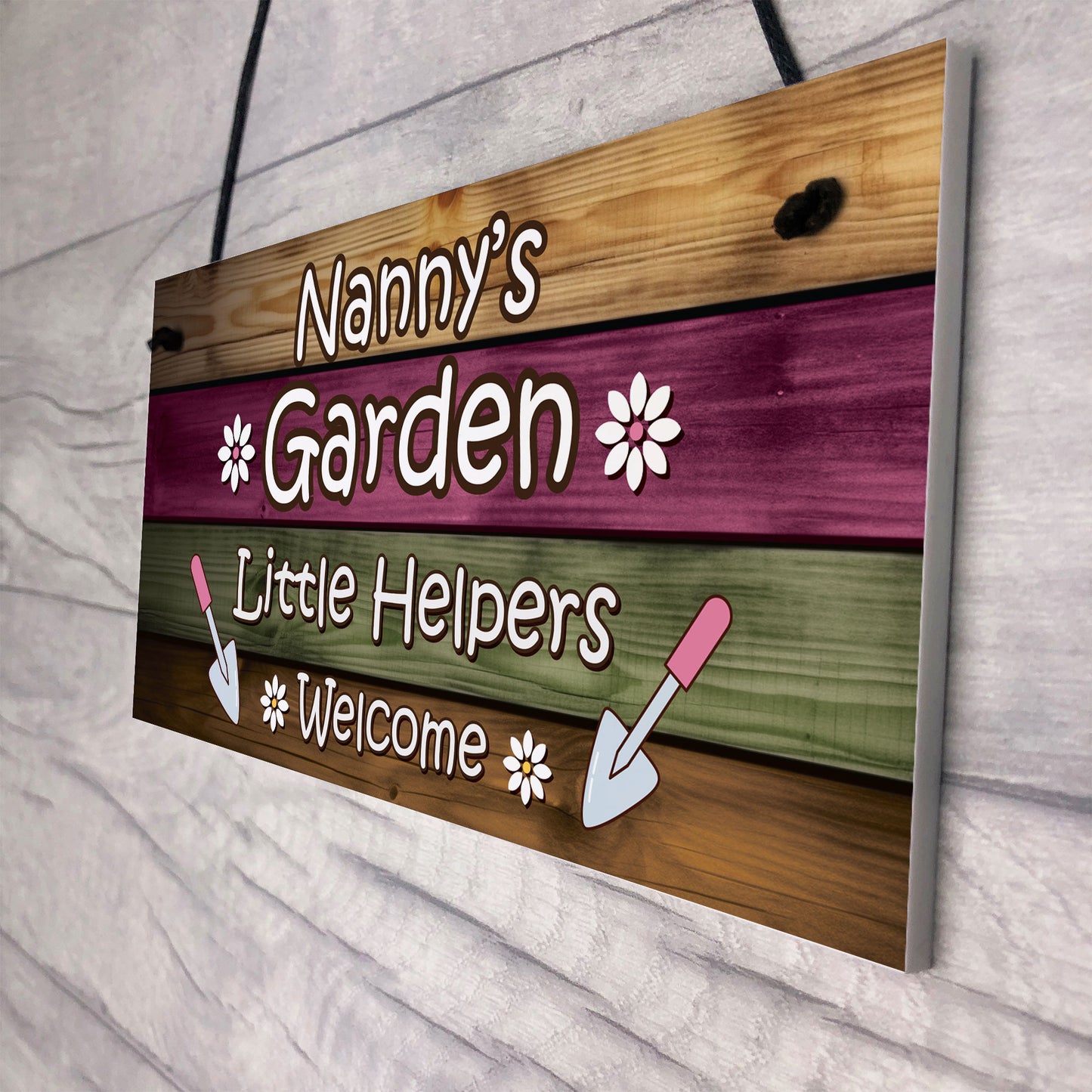 Garden Sign Hanging Wall Plaque Gift For Nan Nanny Summerhouse