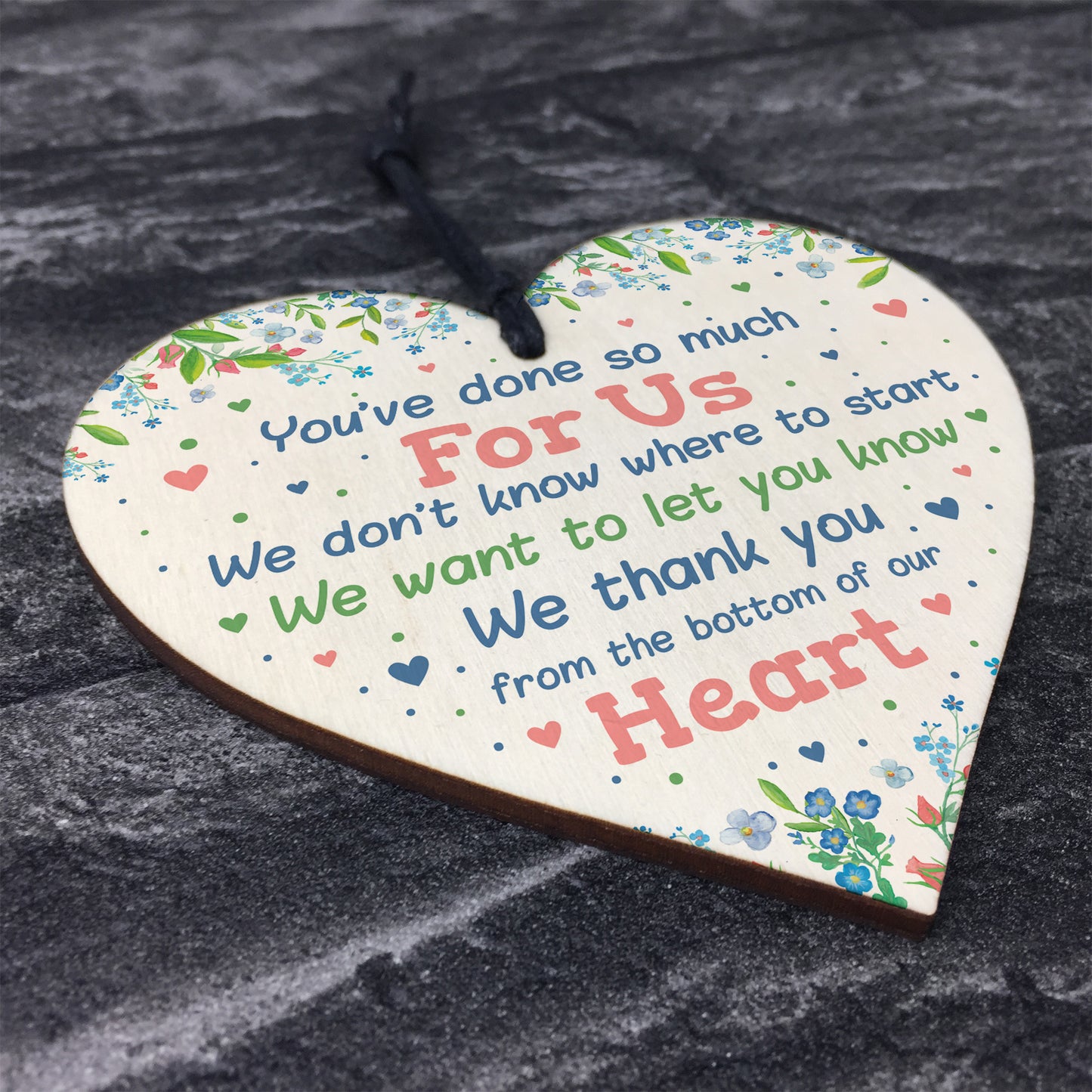 Thank You Gift Wood Heart For Teacher Assistant Nursery Gifts