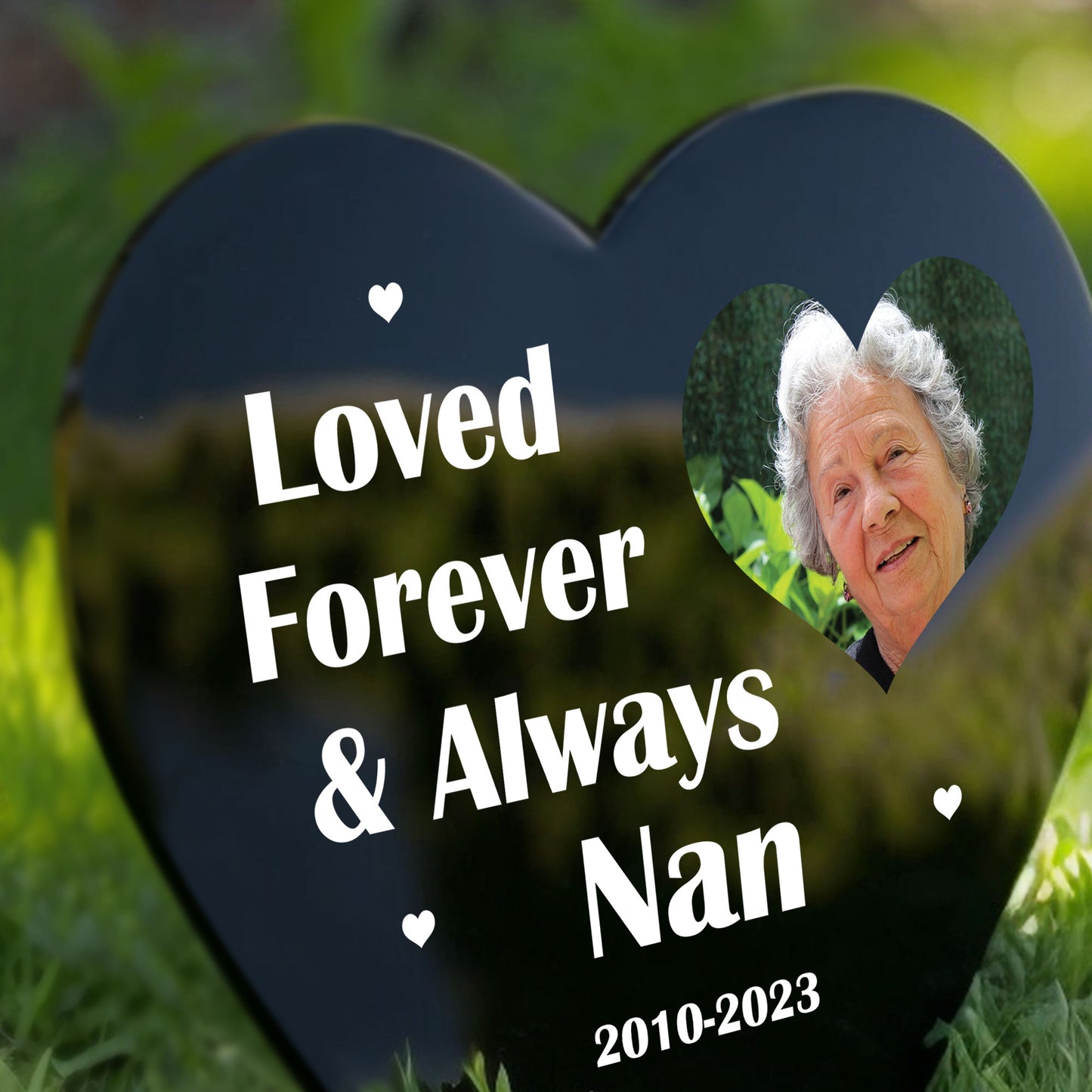 Personalised Grave Marker Ornament Custom Memorial Plaque