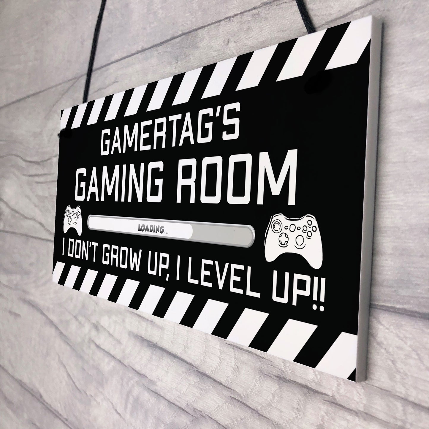 Novelty Gaming Room Sign PERSONALISED Gamer Gift