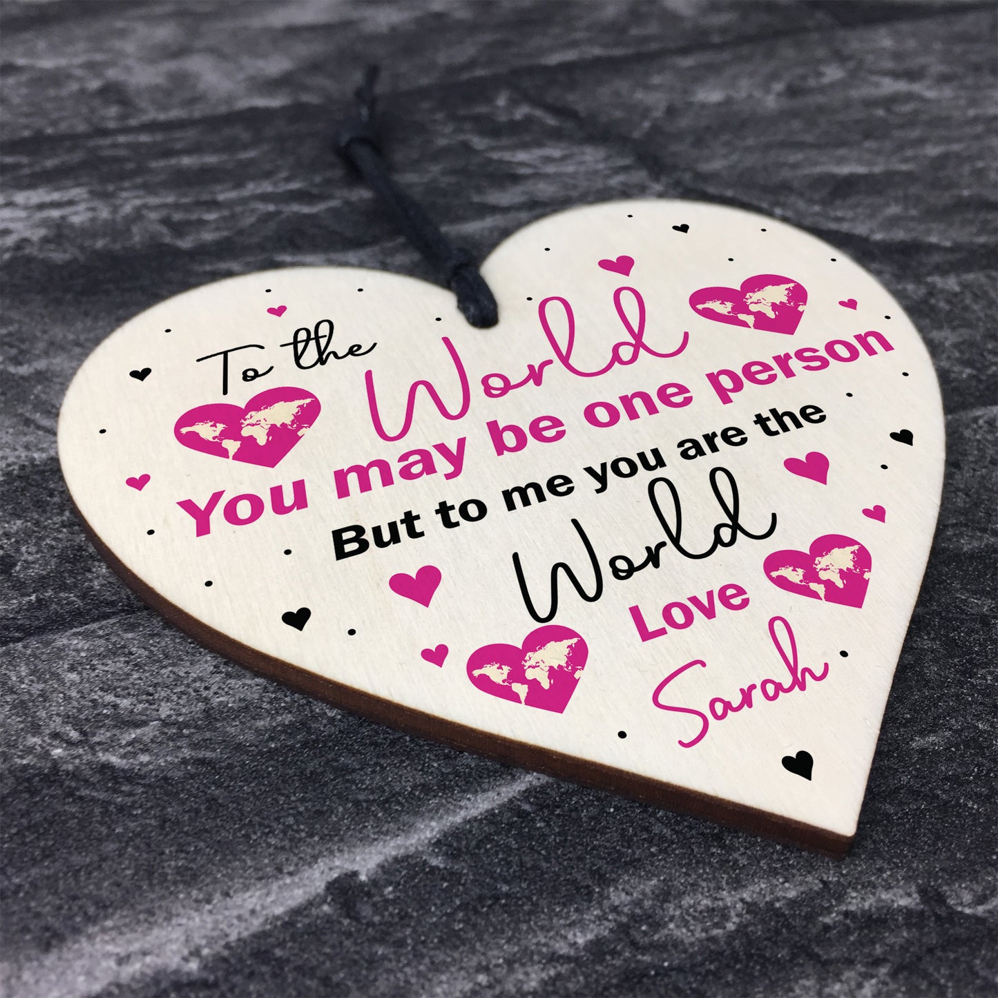 PERSONALISED Birthday Heart Plaque Gifts for Mummy Mum Nanny